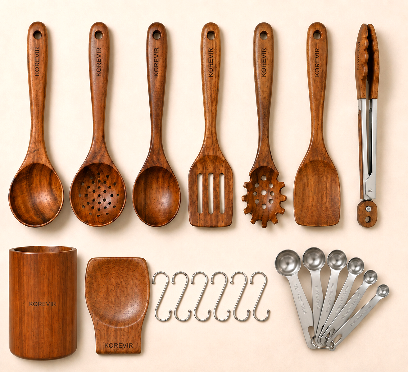 KOREVIR Teak Spoons